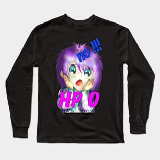 No!!! Your HP is down to 0! design for gamers Long Sleeve T-Shirt